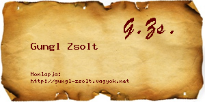 Gungl Zsolt névjegykártya
